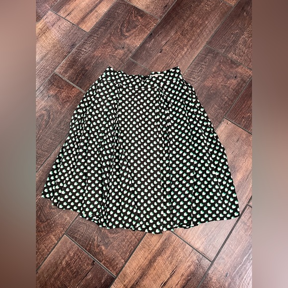 Orla Kiely Hipstich Aline Pleated Skirt with Pockets Heart Love Pattern - Picture 6 of 10